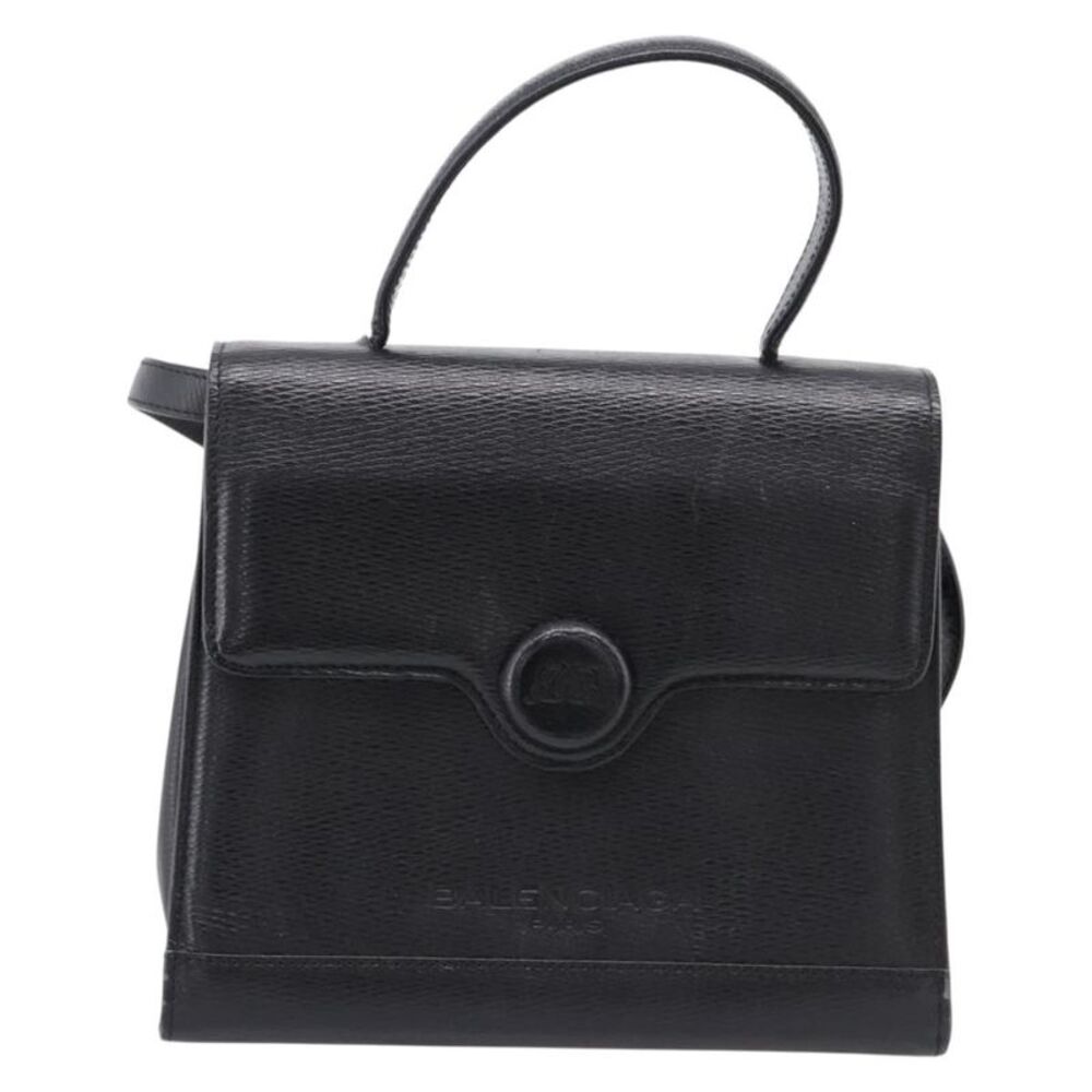 Balenciaga Vintage Leather Black Leather Handbag